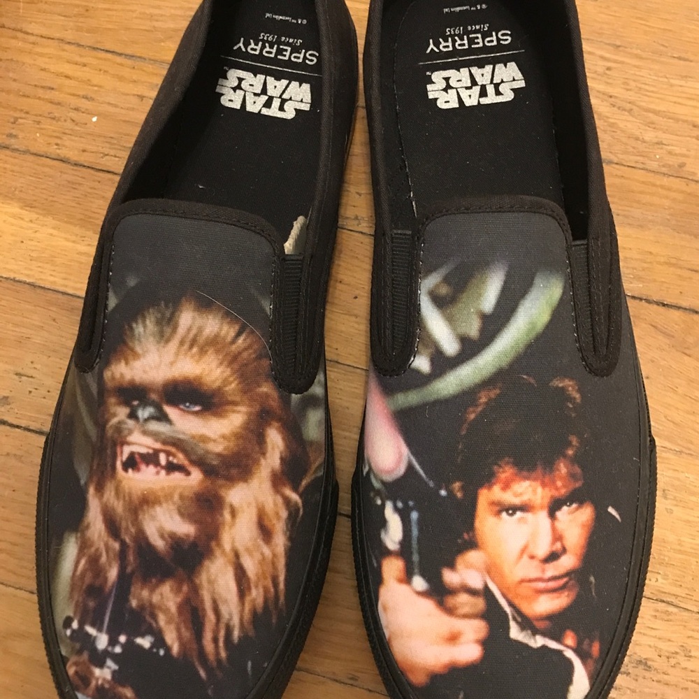 Men’s Star Wars Sperry “Han & Chewie” Slip-on NWT